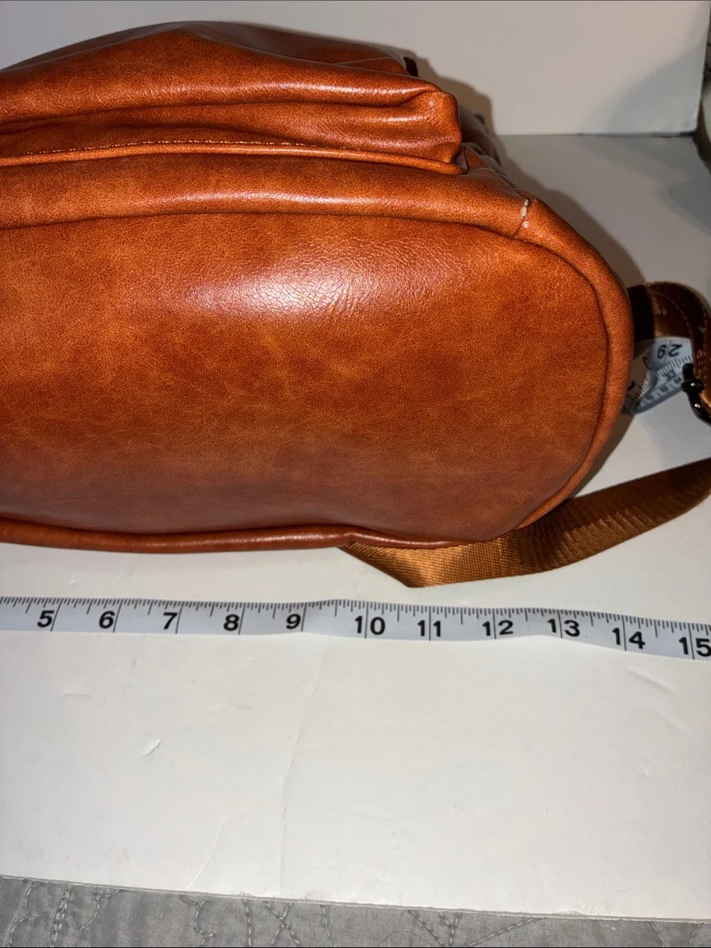 Cluci, Brown Backpack Purse, PU Leather